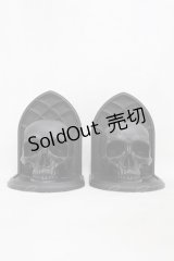 KILL STAR / Skull Bookends  黒 H-25-03-05-008-SL-ZA-KB-ZH