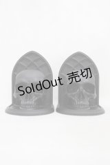 KILL STAR / Skull Bookends  黒 H-25-03-05-009-SL-ZA-KB-ZH
