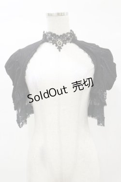 画像1: DARK IN LOVE / Gothic elegant short sleeves cape M 黒 H-25-03-05-1043-PU-TO-KB-ZH