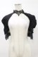 画像1: DARK IN LOVE / Gothic elegant short sleeves cape M 黒 H-25-03-05-1043-PU-TO-KB-ZH (1)