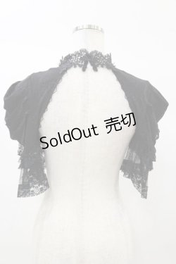 画像2: DARK IN LOVE / Gothic elegant short sleeves cape M 黒 H-25-03-05-1043-PU-TO-KB-ZH