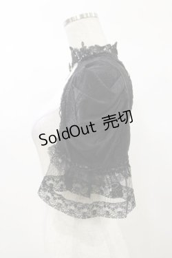 画像3: DARK IN LOVE / Gothic elegant short sleeves cape M 黒 H-25-03-05-1043-PU-TO-KB-ZH