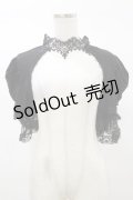 DARK IN LOVE / Gothic elegant short sleeves cape XL 黒 H-25-03-05-1044-PU-TO-KB-ZH