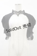 DARK IN LOVE / Gothic elegant short sleeves cape XL 黒 H-25-03-05-1044-PU-TO-KB-ZH
