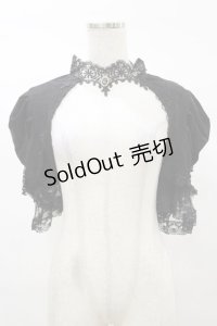 DARK IN LOVE / Gothic elegant short sleeves cape XL 黒 H-25-03-05-1044-PU-TO-KB-ZH