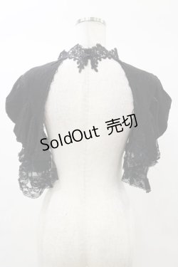 画像2: DARK IN LOVE / Gothic elegant short sleeves cape XL 黒 H-25-03-05-1044-PU-TO-KB-ZH