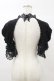 画像2: DARK IN LOVE / Gothic elegant short sleeves cape XL 黒 H-25-03-05-1044-PU-TO-KB-ZH (2)