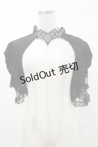 DARK IN LOVE / Gothic elegant short sleeves cape XXL 黒 H-25-03-05-1045-PU-TO-KB-ZH