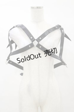 画像1: KILL STAR / Totally Bats Harness 3XL-4XL 黒 H-25-03-05-1050-SL-ZA-KB-ZI