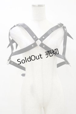 画像1: KILL STAR / Totally Bats Harness 3XL-4XL 黒 H-25-03-05-1051-SL-ZA-KB-ZS