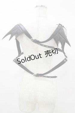 画像2: KILL STAR / Totally Bats Harness 3XL-4XL 黒 H-25-03-05-1051-SL-ZA-KB-ZS