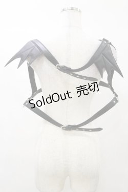 画像2: KILL STAR / Totally Bats Harness 3XL-4XL 黒 H-25-03-05-1053-SL-ZA-KB-ZH