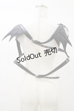 画像2: KILL STAR / Totally Bats Harness 3XL-4XL 黒 H-25-03-05-1055-SL-ZA-KB-ZI