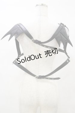 画像2: KILL STAR / Totally Bats Harness 3XL-4XL 黒 H-25-03-05-1056-SL-ZA-KB-ZI
