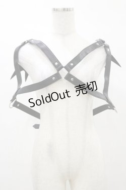 画像1: KILL STAR / Totally Bats Harness 3XL-4XL 黒 H-25-03-05-1057-SL-ZA-KB-OS