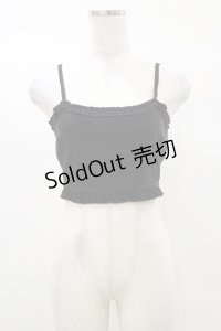 KILL STAR / Ines Crop Top XS 黒 H-25-03-05-1065-SL-TO-KB-ZI