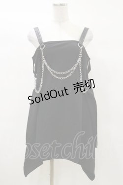 画像1: KILL STAR / Pleasure & Chain Dress XS 黒 H-25-03-05-1071-SL-OP-KB-ZH