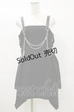 画像1: KILL STAR / Pleasure & Chain Dress XS 黒 H-25-03-05-1076-SL-OP-KB-ZI
