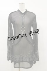 KILL STAR / Sheer Bondage Long Sleeve Dress S 黒 H-25-03-05-1079-SL-OP-KB-ZI