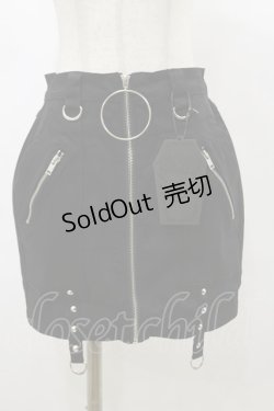 画像1: KILL STAR / Ximena Mini Skirt XS 黒 H-25-03-05-1080-SL-SK-KB-ZH