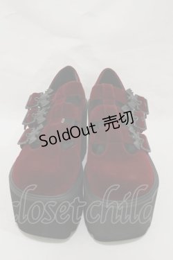 画像1: KILL STAR / Scarlet Mary Janes UK4(約23.5cm) ボルドー H-25-03-05-1006-SL-SH-KB-ZI