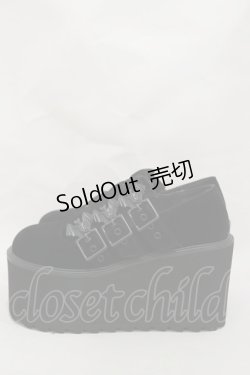 画像2: KILL STAR / Evil Mary Janes UK4(約23.5cm) 黒 H-25-03-05-1009-SL-SH-KB-ZS