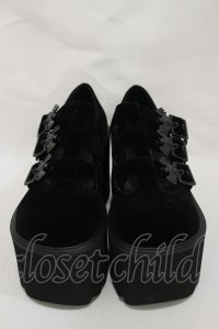 KILL STAR / Evil Mary Janes UK4(約23.5cm) 黒 H-25-03-05-1011-SL-SH-KB-ZH