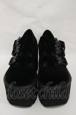 画像1: KILL STAR / Evil Mary Janes UK4(約23.5cm) 黒 H-25-03-05-1011-SL-SH-KB-ZH