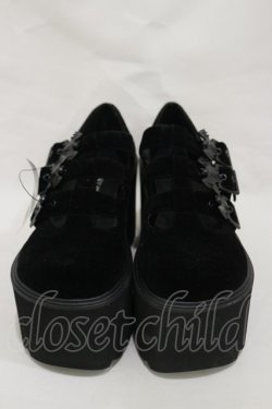 画像1: KILL STAR / Evil Mary Janes UK5(24.0cm) 黒 H-25-03-05-1015-SL-SH-KB-OS