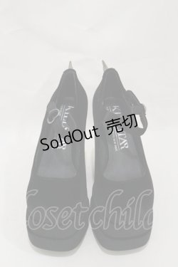 画像1: KILL STAR / Basilisks Pumps UK3(約23.0cm) 黒 H-25-03-05-1018-SL-SH-KB-ZH