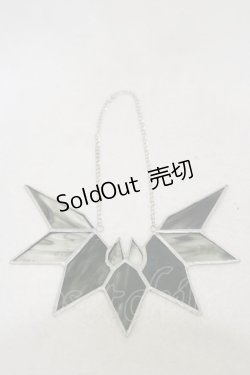 画像1: KILL STAR / BAT STAINED GLASS WALL HANGING  ブラック H-25-03-05-1020-SL-ZA-KB-ZH