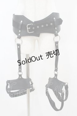 画像1: KILL STAR / Sky High Leg Harness 3XL 黒 H-25-03-05-012-SL-ZA-KB-ZH