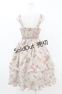画像2: Emily Temple cute / Mellow Strawberryノースリーブワンピース  ブラウン H-25-03-05-013-ET-OP-KB-ZH