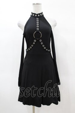 画像1: KILL STAR / HELTER LONG SLEEVE DRESS XS ブラック H-25-03-05-035-SL-OP-KB-ZH