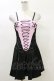 画像1: DARK IN LOVE / Punk pink locomotive rebel shiny mini dress XS 黒×ピンク H-25-03-06-050-PU-OP-KB-ZH (1)