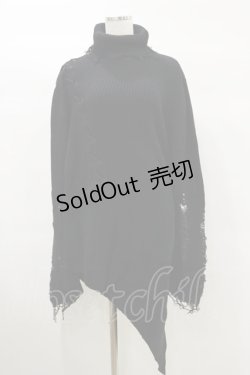 画像1: KILL STAR / Placebo Knit Sweater S 黒 H-25-03-06-006-SL-CO-KB-ZI