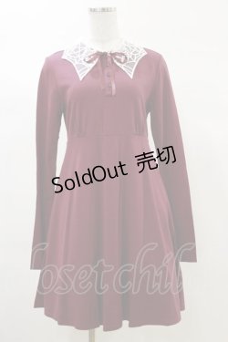 画像1: KILL STAR / Charmed School Dress S CRIMSON red H-25-03-06-053-SL-OP-KB-OS