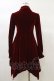 画像2: KILL STAR / Nymyra Velvet Cameo Dress XS Blood red H-25-03-06-068-SL-OP-KB-ZH (2)