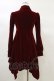 画像2: KILL STAR / Nymyra Velvet Cameo Dress S Blood red H-25-03-06-069-SL-OP-KB-ZH (2)