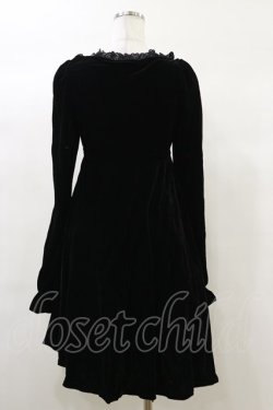 画像2: KILL STAR / Imperia Long Sleeve Velvet Dress S 黒 H-25-03-06-070-SL-OP-KB-ZH