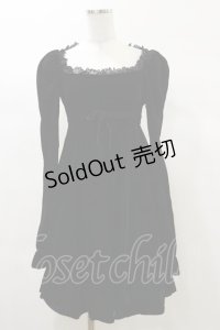 KILL STAR / Imperia Long Sleeve Velvet Dress XS 黒 H-25-03-06-071-SL-OP-KB-ZH