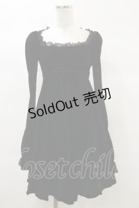 KILL STAR / Imperia Long Sleeve Velvet Dress XS 黒 H-25-03-06-072-SL-OP-KB-ZH