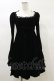 画像1: KILL STAR / Imperia Long Sleeve Velvet Dress XS 黒 H-25-03-06-072-SL-OP-KB-ZH (1)
