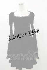 KILL STAR / Imperia Long Sleeve Velvet Dress XS 黒 H-25-03-06-075-SL-OP-KB-ZI