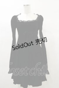 KILL STAR / Imperia Long Sleeve Velvet Dress XS 黒 H-25-03-06-075-SL-OP-KB-ZI