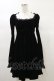 画像1: KILL STAR / Imperia Long Sleeve Velvet Dress XS 黒 H-25-03-06-075-SL-OP-KB-ZI (1)