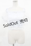 Swankiss / オーガンジートップス+シェルキャミソール Free サックス H-25-03-06-1027-CA-TO-NS-ZH