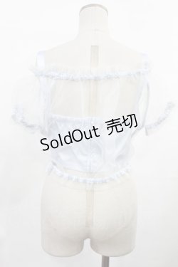 画像2: Swankiss / オーガンジートップス+シェルキャミソール Free サックス H-25-03-06-1027-CA-TO-NS-ZH