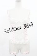 Swankiss / ガーター風ボーン入りキャミソール Free ピンク H-25-03-06-1029-CA-TO-NS-ZH