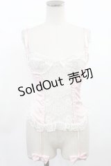 Swankiss / ガーター風ボーン入りキャミソール Free ピンク H-25-03-06-1029-CA-TO-NS-ZH
